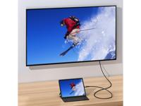 Equip 133415 video kabel adapter 1 m USB Type-C HDMI Type A (Standaard) Zwart, Grijs - thumbnail