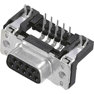 HARTING 09663526611 D-sub female connector 90 ° Aantal polen: 25 Solderen 1 stuk(s)