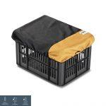 Urban Proof krathoes 40 x 30 cm polyetheen grijs/geel - thumbnail