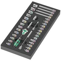 Wera 9720 Schuimrubberen inzetstuk met 8000 A Zyklop ratel 1/4" Set 1, 37-delig - 05150110001 - thumbnail