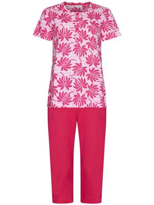 Roze palmbomen pyjama katoen