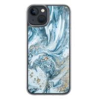 iPhone 13 mini hybride hoesje - Marble sea - thumbnail
