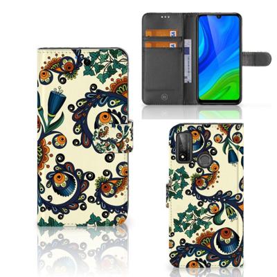 Wallet Case Huawei P Smart 2020 Barok Flower Wallet Case Huawei P Smart 2020 Barok Flower