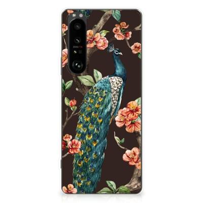 Sony Xperia 1 III | TPU Hoesje | Pauw met Bloemen