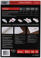 GBC HighSpeed Lamineerhoezen A4 2x125 micron Glanzend (100) - thumbnail