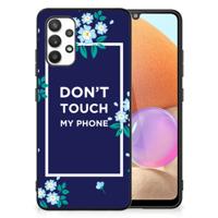Samsung Galaxy A32 4G | A32 5G Enterprise Editie | Telefoon Hoesje | Flowers Blue DTMP - thumbnail
