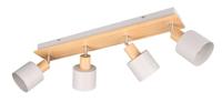 Trio 4-lichts plafondlampShanti met houtlook - 862700476 - thumbnail