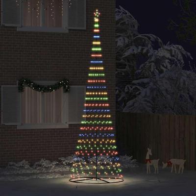 LED Kerstboom Multikleur 138.5 x 138.5 x 399 cm Metaal