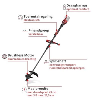 Einhell Professional GP-BC 36/430 Li P BL-Solo Grastrimmer (Motorsense) 36 V 2.5 Ah Snijbreedte max.: 255 mm Einhell Professional GP-BC 36/430 Li P BL-Solo Grastrimmer (Motorsense) 36 V 2.5 Ah Snijbreedte max.: 255 mm