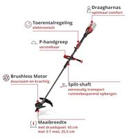 Einhell Professional GP-BC 36/430 Li P BL-Solo Grastrimmer (Motorsense) 36 V 2.5 Ah Snijbreedte max.: 255 mm - thumbnail