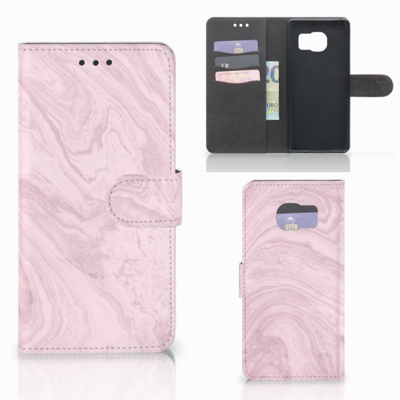 Samsung Galaxy S7 Edge Bookcase Marble Pink - Origineel Cadeau Vriendin Samsung Galaxy S7 Edge Bookcase Marble Pink - Origineel Cadeau Vriendin