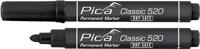 Pica Permanentmarker | zwart | streepbreedte 1-4 mm | ronde punt | 9 stuks - 520/46 - 520/46 - thumbnail
