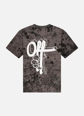 Off The Pitch Blotch Loose Fit T-Shirt Heren Zwart - Maat XL - Kleur: Zwart | Soccerfanshop