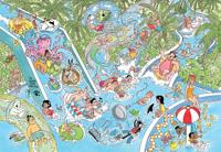 Jumbo Jan van haasteren junior 22 legpuzzel - waterglijbaan gekte - 360st. - thumbnail