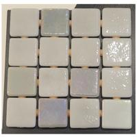 Mozaïek Ezarri FOSFO Collection 2.5x2.5 cm Serpens Glossy Silver Sand Ezarri - thumbnail