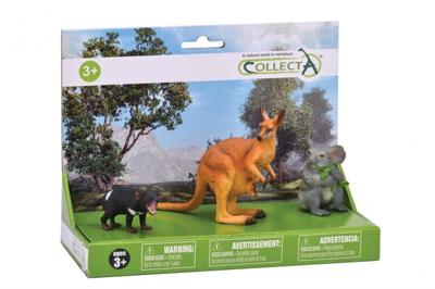 Collecta wilde dieren: koala, kangoeroe en everzwijn speelset