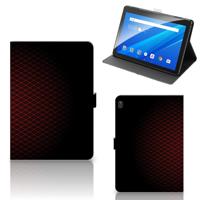 Lenovo Tab E10 Tablet Hoes Geruit Rood - thumbnail