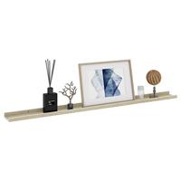 Wandschappen 4 st 115x9x3 cm wit en sonoma eikenkleurig - thumbnail