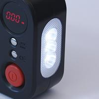 Dino KRAFTPAKET Compressor 10.3 bar 12V-adapter voor kabelgebruik, Digitaal display, Snoeropbergruimte / opname, Met werklamp - thumbnail