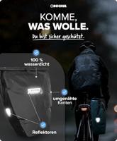 Fietstas Büchel 100% waterdicht 25,4 liter - zwart - thumbnail