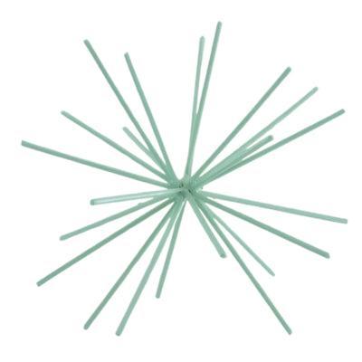 Housevitamin ornament firework metaal mintgroen 25 cm | 12 stuks