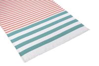 Byrklund hamamdoek groen roze 100x180cm - thumbnail