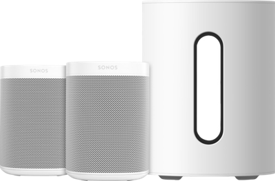 Sonos One Duo Pack + Sonos Sub Mini Wit Sonos One Duo Pack + Sonos Sub Mini Wit