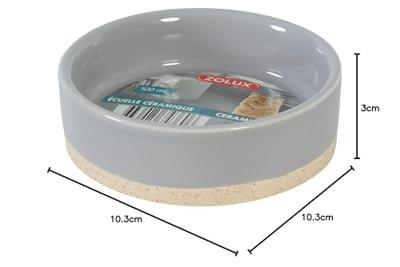 Zolux olaria voerbak keramiek grijs Zolux olaria voerbak keramiek grijs