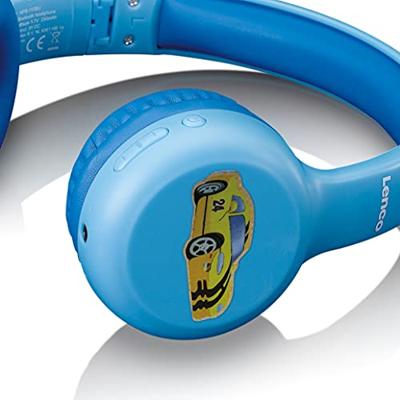 Lenco HPB-110BU Over Ear koptelefoon Bluetooth Blauw
