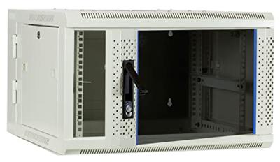 DSI 6U witte wandkast (kantelbaar) met glazen deur - DS6606W-DOUBLE server rack