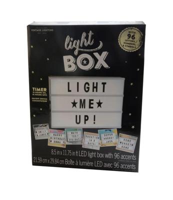 Darice • lichtbox cijfers/letters/symbolen a4 96stuks