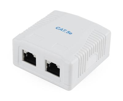 CAT5E FTP LAN-opbouwdoos, 2-poorts