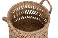 Basket spelset Home ESPRIT Natuurlijk Metaal Natuurlijke Vezel (3 Onderdelen) - thumbnail