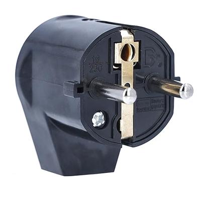 AS Schwabe 45042 Haakse stekker met randaarde Kunststof 230 V Zwart IP20