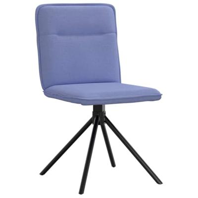 Eetkamerstoelen 2 st stof jeansblauw