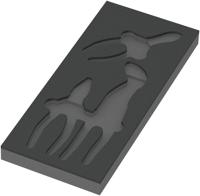 Wera 9880 Schuimrubberen inzetstuk voor KNIPEX tangen Set 1, zonder gereedschap, 172 x 30 x 392 mm - 05137380001 - thumbnail