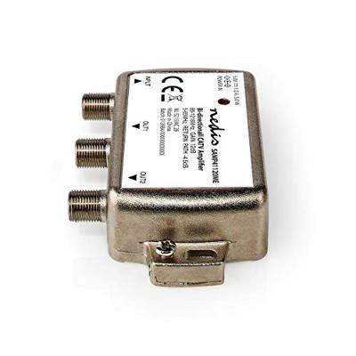 Nedis samp41120me catv versterker max. 9 db versterking 85 - 1218 mhz 2 uitgangen retourkanaal -4,5 db 5 - 65 mhz f