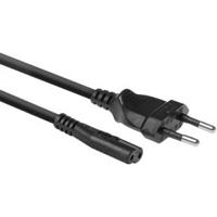 ACT AC3300 Stroomkabel Netsnoer Euro Male / C7 Female Zwart - 1,5 meter - thumbnail