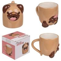 Ondersteboven dierenmok - Mopshond - thumbnail