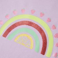 Kindershirt 92 lila - thumbnail