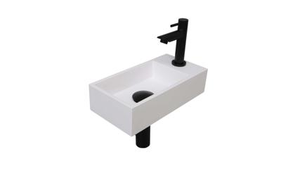 INK Versus Fonteinpack - Polystone - rechts fonteinkraan - designsifon - afvoerplug - incl bevestiging 1805136