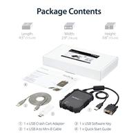 .com USB 2.0 KVM console - draagbare laptop Crash cart adapter met bestandsoverdracht & video-opname - KVM-schakelaar - 1 x KVM port(s) - 1 lokale gebruiker - desktop - thumbnail