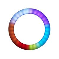 Hama SpotLight FoldUp LED RGB Ringlamp Zwart/Wit - thumbnail