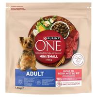 PURINA One Sensitive Mini/Small Rich in beef with rice - droog hondenvoer - 1,5kg - thumbnail