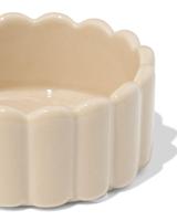 HEMA Kaarsonderzetter ⌀10cm keramiek ribbel zand (zand) - thumbnail