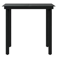 5-delige Tuinset met kussens grijs en zwart - thumbnail