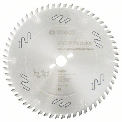 Bosch Accessoires Cirkelzaagblad Top Precision Best for Laminated Panel Abrasive 303 x 30 x 3,2 mm, 60 1st - 2608642106 Bosch Accessoires Cirkelzaagblad Top Precision Best for Laminated Panel Abrasive 303 x 30 x 3,2 mm, 60 1st - 2608642106