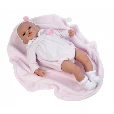 Falca babypop Eva 50 cm met deken roze Falca babypop Eva 50 cm met deken roze