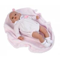 Falca babypop Eva 50 cm met deken roze - thumbnail