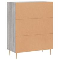 Dressoir 69,5x34x90 cm bewerkt hout grijs sonoma eikenkleurig - thumbnail